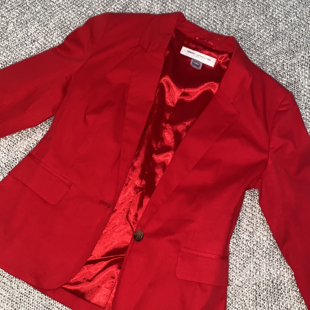 French Connection Red Blazer